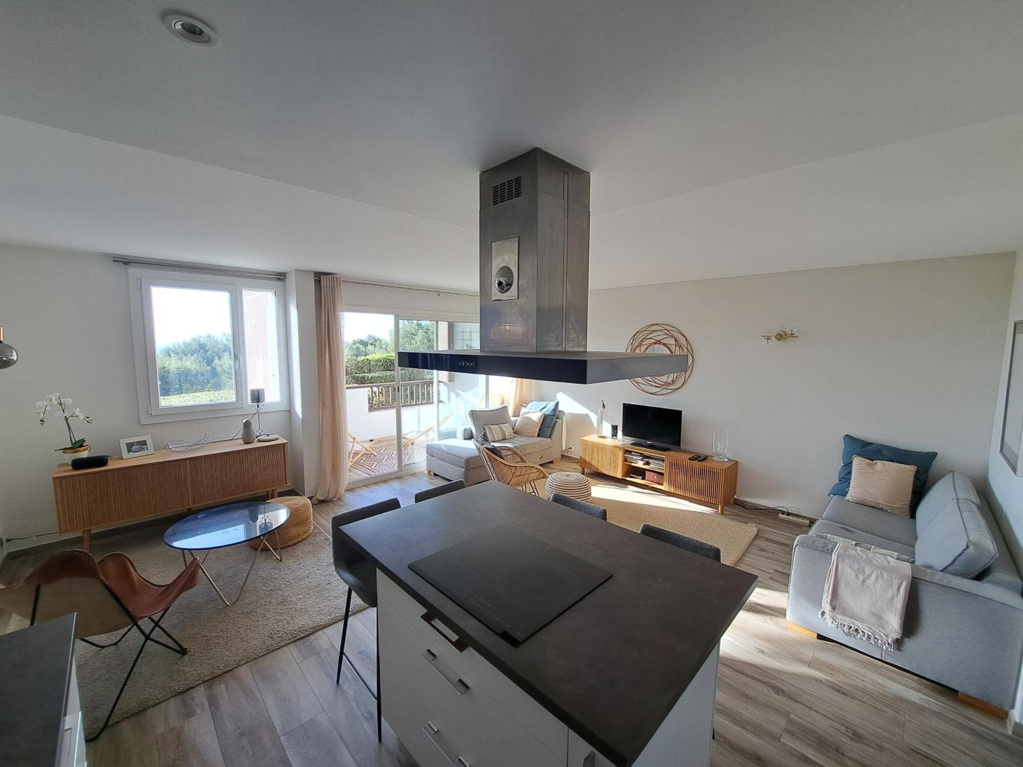 Superbe Appartement Piscine, Tennis, Vue Mer Et Decore Avec Gout Cassis Exterior foto